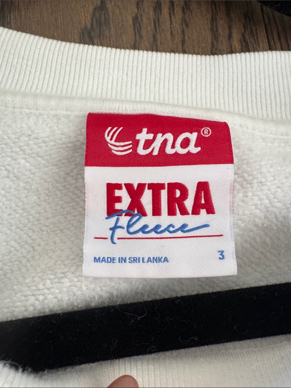 TNA EXTRA FLEECE Crew Neck - size 3 *has pockets* - 026 - Picture 4 of 9